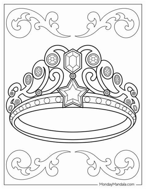 Coloring Pages Of Princess Tiaras