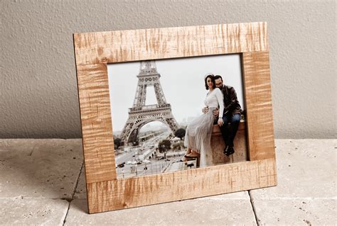 8x10 Maple Wood Picture Frame Handmade Natural Wooden Photo Etsy