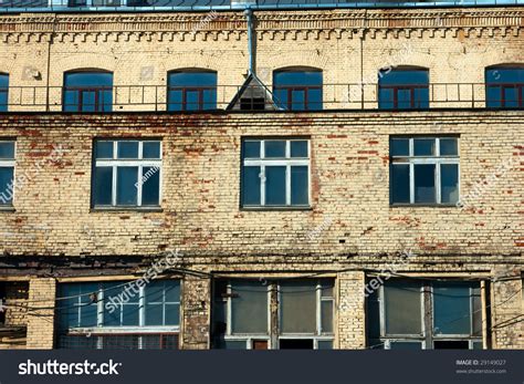 Old Yellow Brick Building Facade Stock Photo 29149027 : Shutterstock