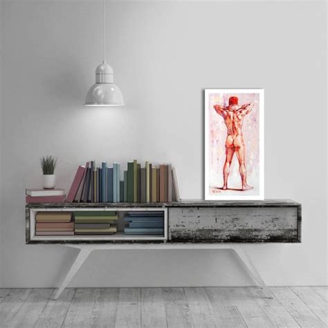 A Study Of A Standing Nude Male Model 3 By Yaroslav Sobol Modern