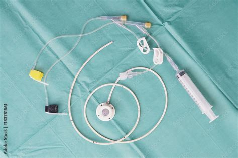 Port a catheter or central venous port insertion Stock Photo | Adobe Stock