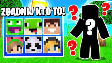 Zgadnij KTO TO z MŁODSZĄ SIOSTRĄ w Minecraft YouTube