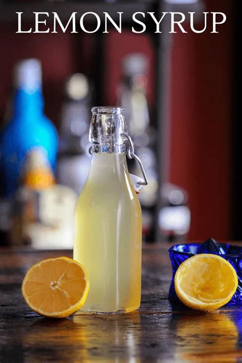 Lemon Simple Syrup Easy 3 Ingredients Gastronom Cocktails