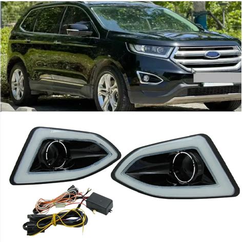 Luces De Circulaci N Diurna De Parachoques Delantero LED Para Ford Edge