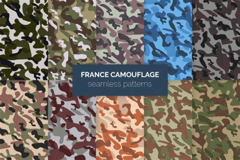 France Camouflage Seamless Patterns Graphic By 3ydesign · Creative Fabrica