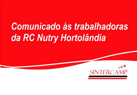 Comunicado S Trabalhadoras Da Rc Nutry