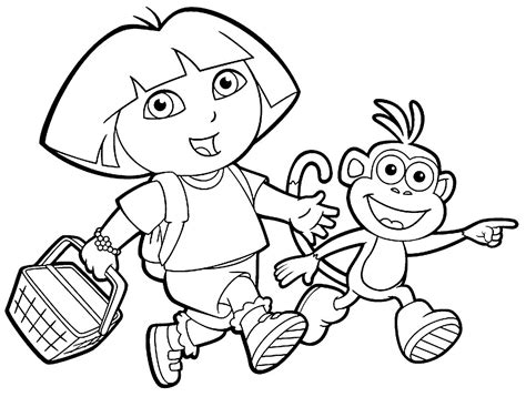 Desenhos para colorir de Dora Aventureira Dicas Práticas