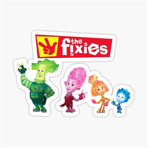 "Cartoon the fixies" Sticker for Sale by Par-kids | Redbubble