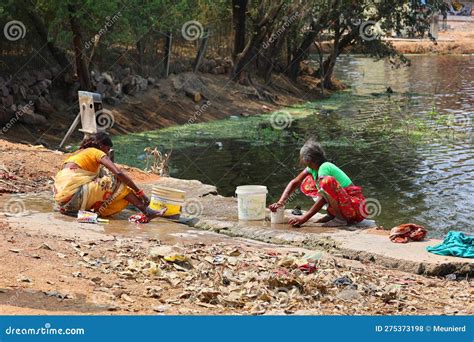 Women Washing Clothes Editorial Image 10269854