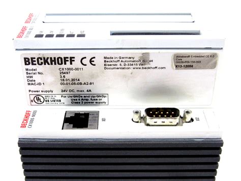 Used Beckhoff Cx Cpu Module Cx Sb Industrial Supply