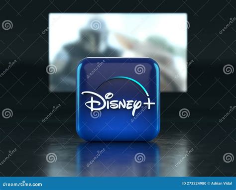 Valencia, Spain - March, 2023: Disney Plus App Logo In Front Of A TV ...