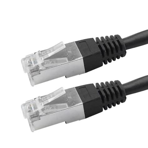 Cabo De Rede Patch Cord Cat Ftp Blindado M Preto