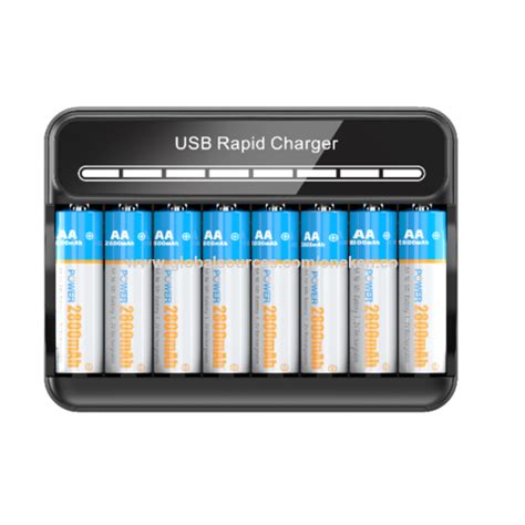 Buy Wholesale China 8-slots Nimh Battery Chargers,build-in Usb Cable ...