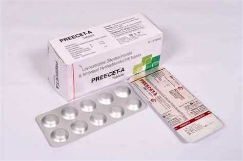 Levocetirizine Dihydrochloride And Ambroxol Hydrochloride Sr Tablets At