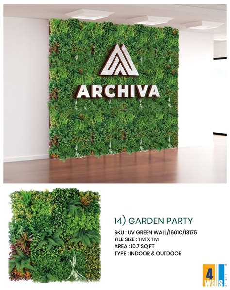 Fourwalls 10 76 Sq Feet Artificial Green Wall Hedge For Wall Decor Garden Party 1 M X 1 M At