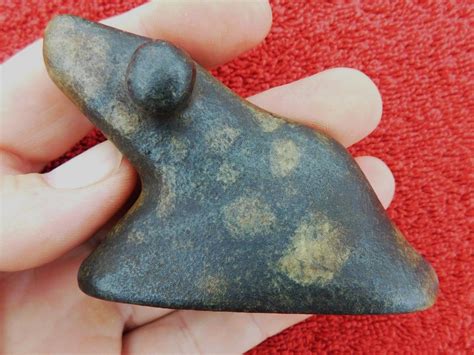 Unique Rare Spotted Porphyry Ohio Hump Backed Popeyed Bust Type