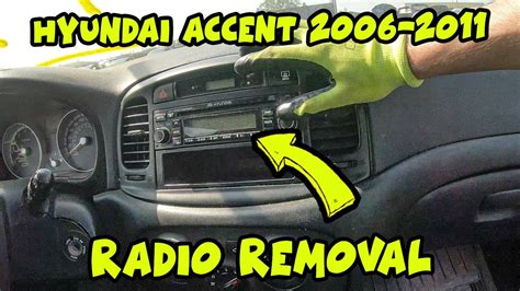 Hyundai Accent Stereo Radio Removal Tutorial Youtube