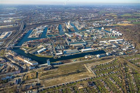 Dortmund Aus Der Vogelperspektive Hafen Und Hafengel Nde Des