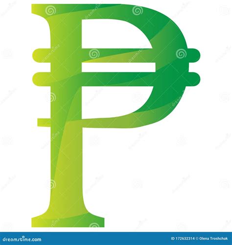 Peso Philippines Cuba Colombia Currency Symbol Icon Stock Vector