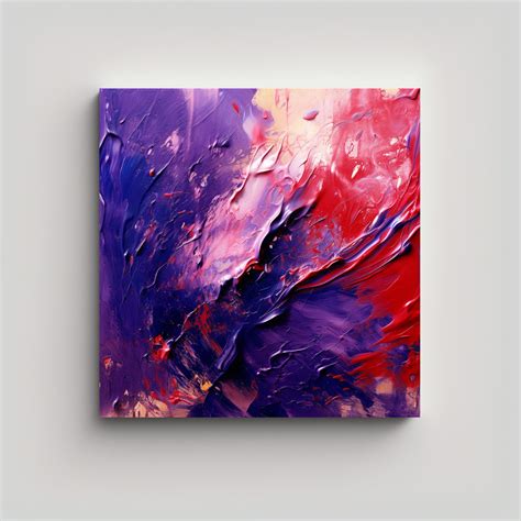 Cuadro Floral Morado Estilo Galería En Lienzo DecoCuadros