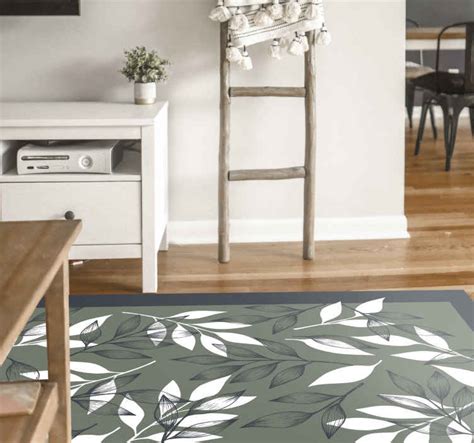 Tapis Vinyle Plantes Motif Botanique Feuillu