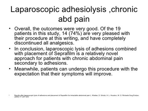 Laparoscopic Adhesiolysis