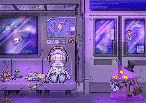 Space Train By Julia M V Rwholesomefantasyart