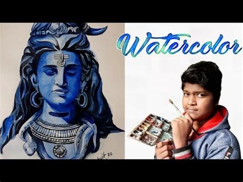 Mahashivratri Drawing How To Draw Lord Shiva In Watercolour