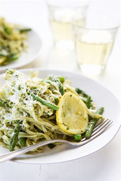 Almond Mint Pesto Pasta Camille Styles