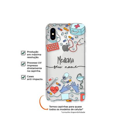 Capa Capinha Case Profiss O Medicina Exclusiva Personalizada Profiss Es