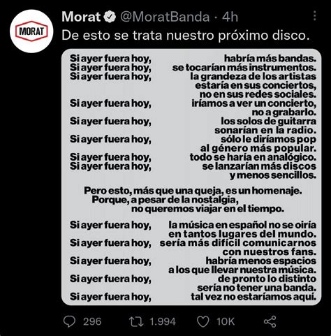 Este es el mensaje de Morat sobre Si Ayer Fuera Hoy su próximo álbum