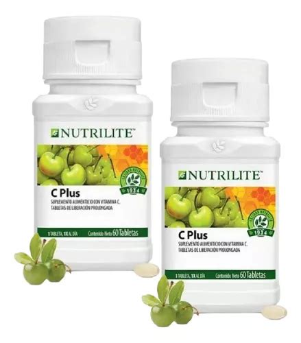 Vitaminas Nutrilite Bio C Plus 60 Tabletas Vitamina C 2 Pzs Envío Gratis