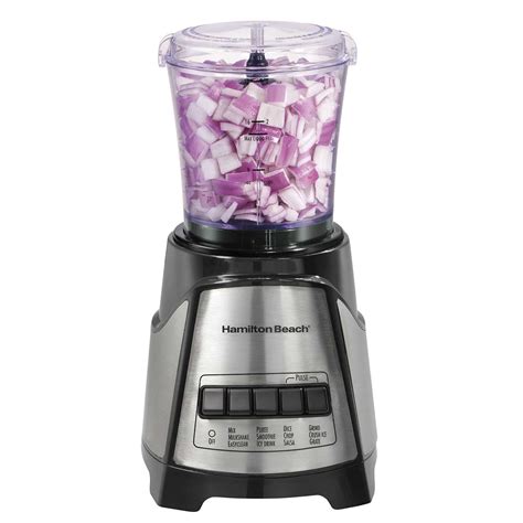 12 Function Blender & Chopper with Mess-free 40oz Glass Jar, 700W Black ...