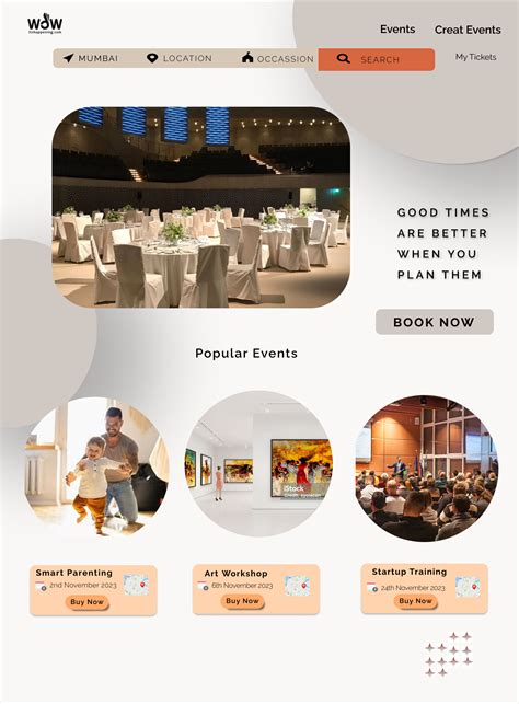 Event booking landing page | Figma