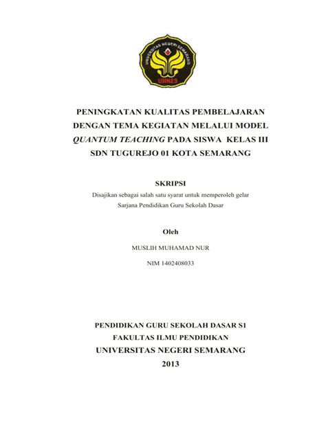 Peningkatan Kualitas Pembelajaran Dengan Tema Kegiatan