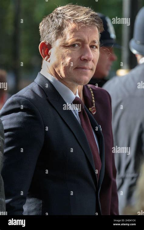 Tv Presenter And Media Personality Ben Shephard Walks In Westminster