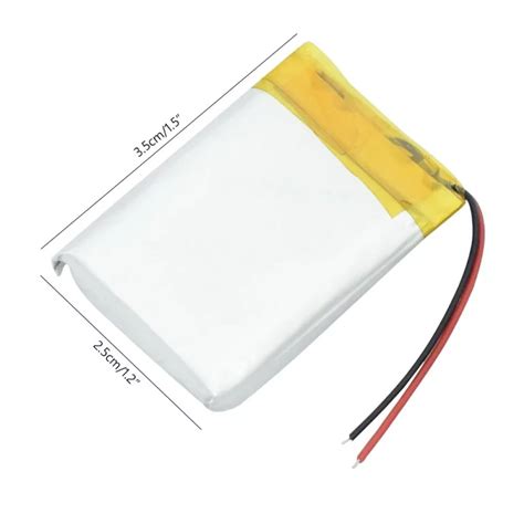 Batterie Li Pol 600mAh 3 7V 602535 AMPUL Eu