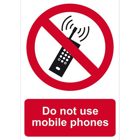 Centurion - Do not use mobile phones 1.2mm Recyclable PP (148 x 210mm)
