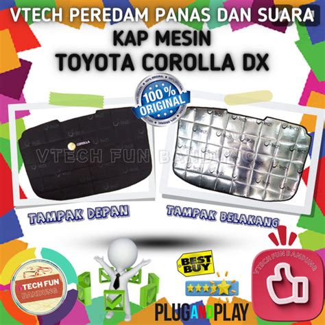 Jual Vtech Peredam Panas Dan Suara Kap Mesin Toyota Corolla Dx Hitam