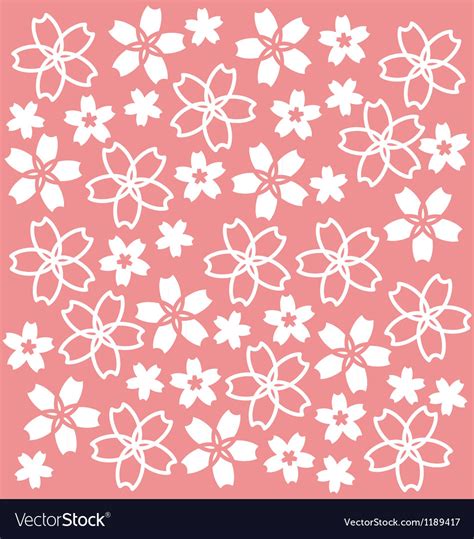 Sakura Pattern Royalty Free Vector Image VectorStock