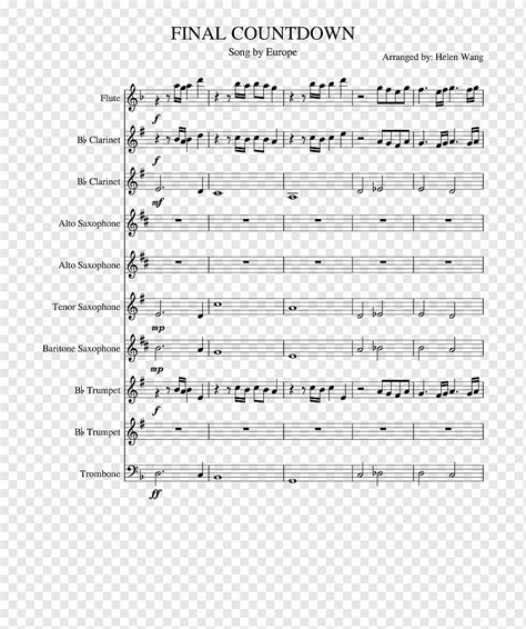 Final Countdown Sheet Music Cello