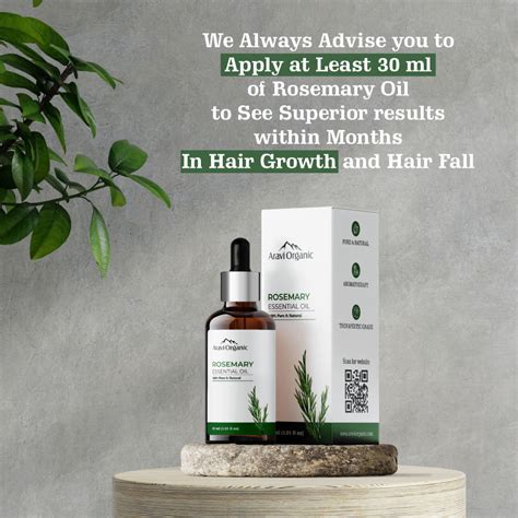 Aravi Organic Rosemary Essential Oil For Hair Growth Hair Nourish