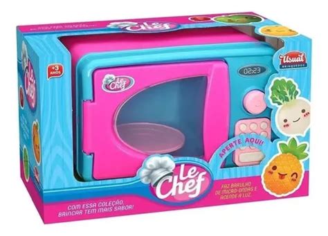 Forno Microondas Brinquedo Infantil Rosa Luz E Som Ref Mercadolivre