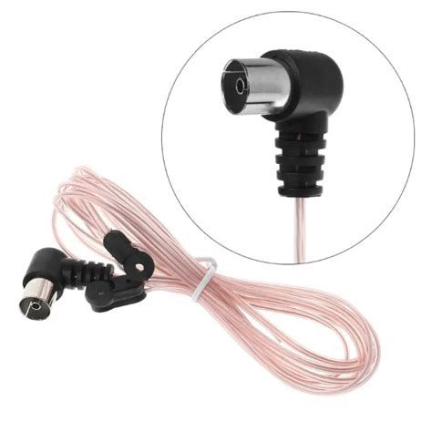 Fm Dipole Antenna Ohm Pal Connector Radio Stereo Indoor For Home