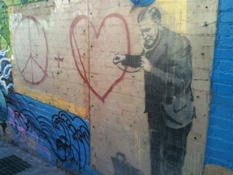 Banksy Mural Peaceful Hearts Doctor 736 Grant Ave San Francisco