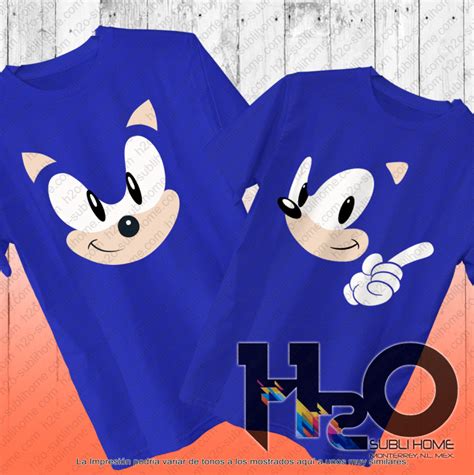 Sonic Faces Playeras Sublimacion Y Vinil En Monterrey