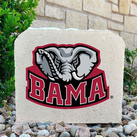 Alabama Crimson Tide Decorative Stone Elephant - Medium