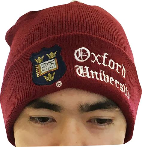 Oxford University Official Beanie Licenced Product Maroon At Amazon