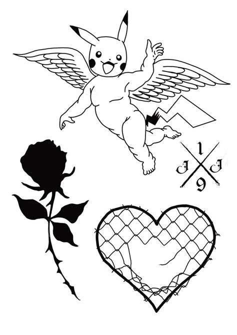 Pokemon Flash Sheet In 2024 Flash Tattoo Tattoo Flash Sheet Drawings