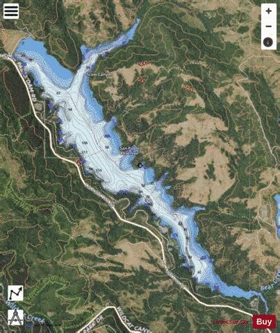 San Pablo Reservoir Fishing Map | Nautical Charts App